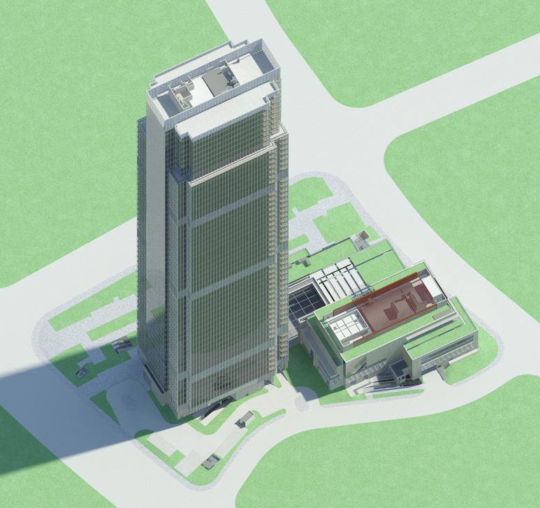 超高层办公大厦Revit模型