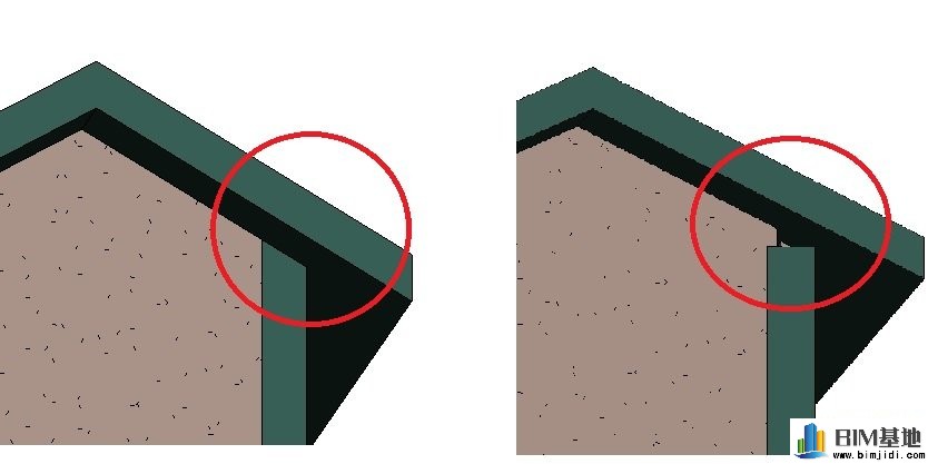 Revit建模时柱顶附着斜屋面交接位置有空隙如何解决