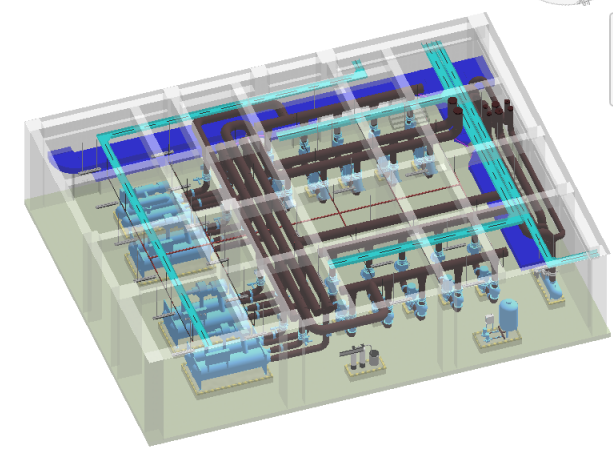 绿隔制冷机房施工BIM应用(含模型及规则)插图(1)