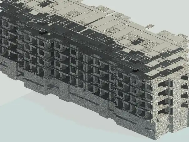 8层住宅楼工程Revit模型图（Revit2014）插图