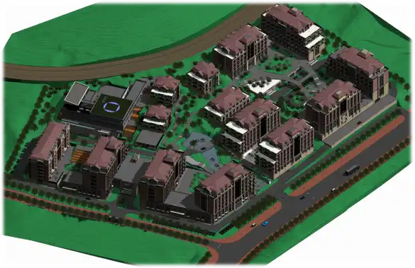 [青岛]生态园建筑群项目BIM技术应用插图(3)