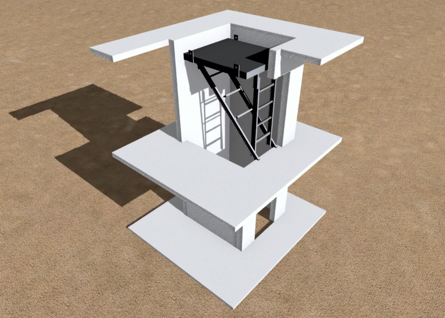 电梯井作业平台模型及技术交底视频（2014）插图(1)
