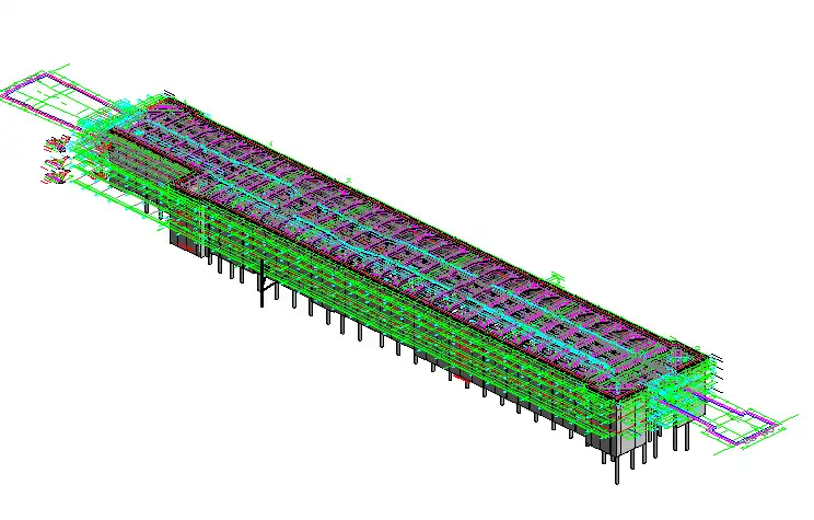 地铁主体结构模型及风亭出入口围护模型插图(2)