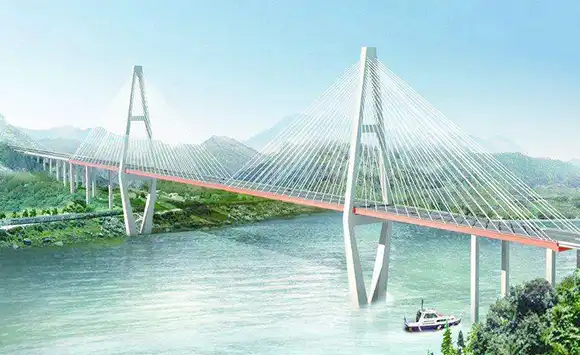 BIM技术应用于武汉新港江北铁路举水河特大桥插图