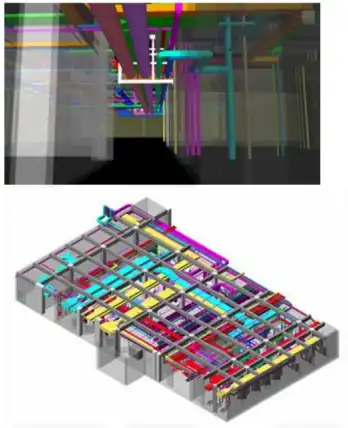西安知名地产创意谷项目机电工程-商业BIM应用案例插图(3)