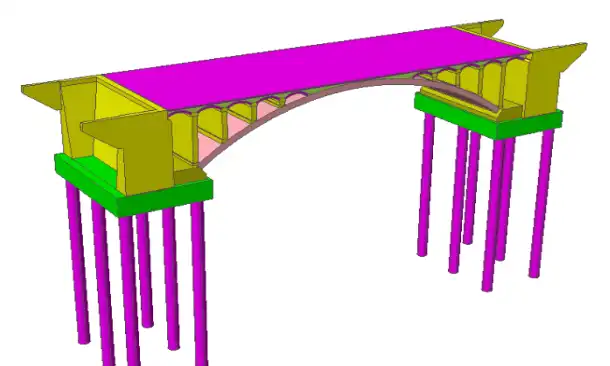 拱桥及梁桥BIM模型图（26张施工图）插图(1)